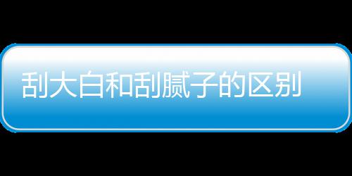 白和平米呢大白多少区别钱一子的刮大刮腻 刮